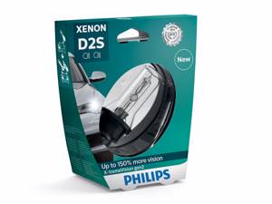 Лампа ксенон Philips D2S X-treme Vision (85122XV2S1), яркость+150%, ГЕРМАНИЯ ( 1шт.)